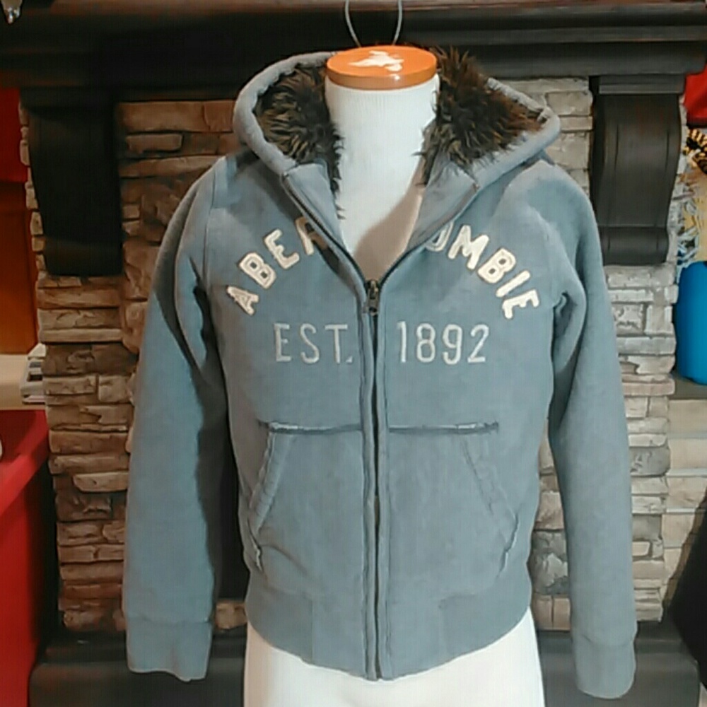 Abercrombie wolf hooded jacket